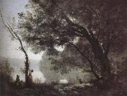 Jean-Baptiste Corot Mott memories Fontainebleau oil